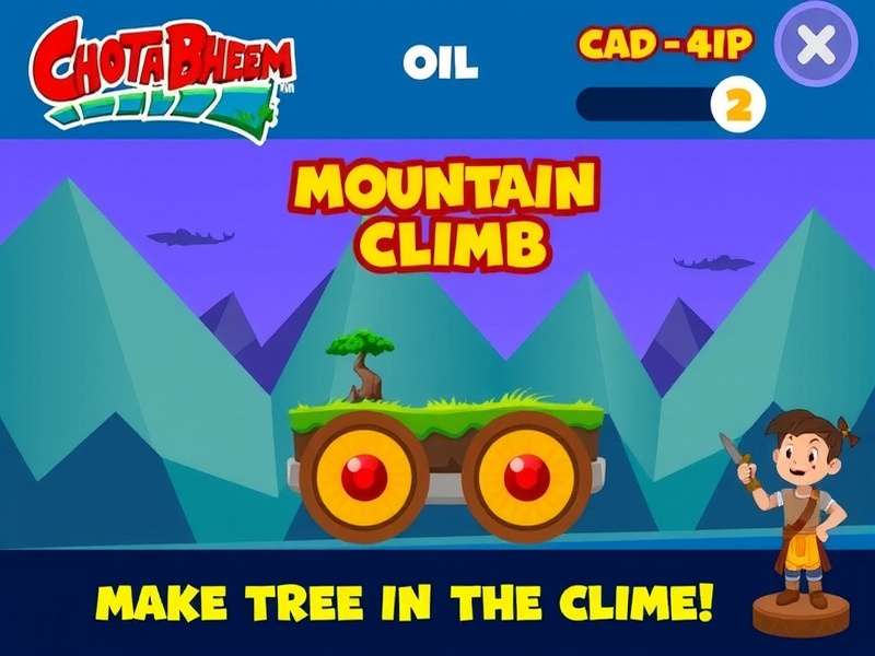 Chhota Bheem Mountain Climb Game Screenshot
